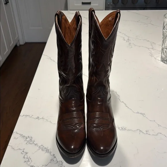 Dan Post Cottonwood Men’s Brown Leather Cowboy Boots - Picture 1 of 5